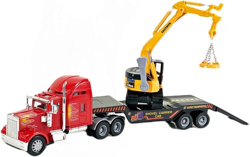 Tractor excavator with flatbed - tractor,