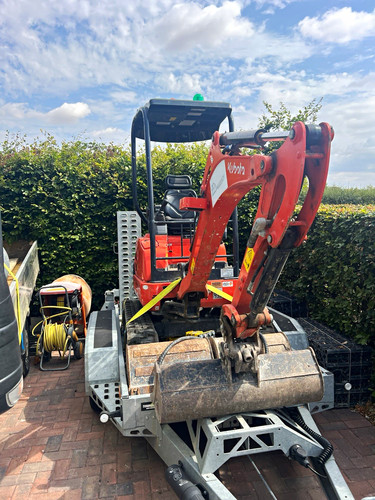 Kubota mini digger with - digger, 4