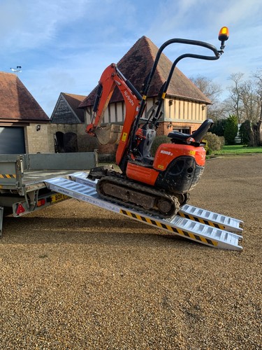 Heavy duty ton trailer ramps - trailer,